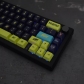 Cyberpunk R2 104+26 PBT Doubleshot Backlit 5-sided Dye-subbed Keycaps Set Cherry Profile Side Legends for MX Keyboard